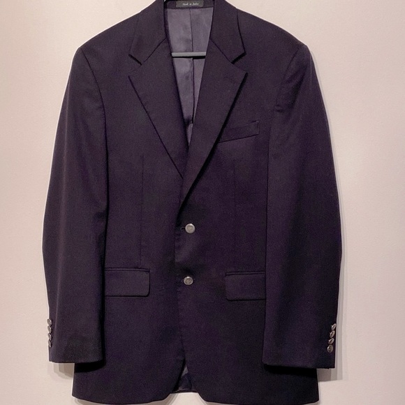 Michael Kors men’s 100% wool navy blue suit jacket